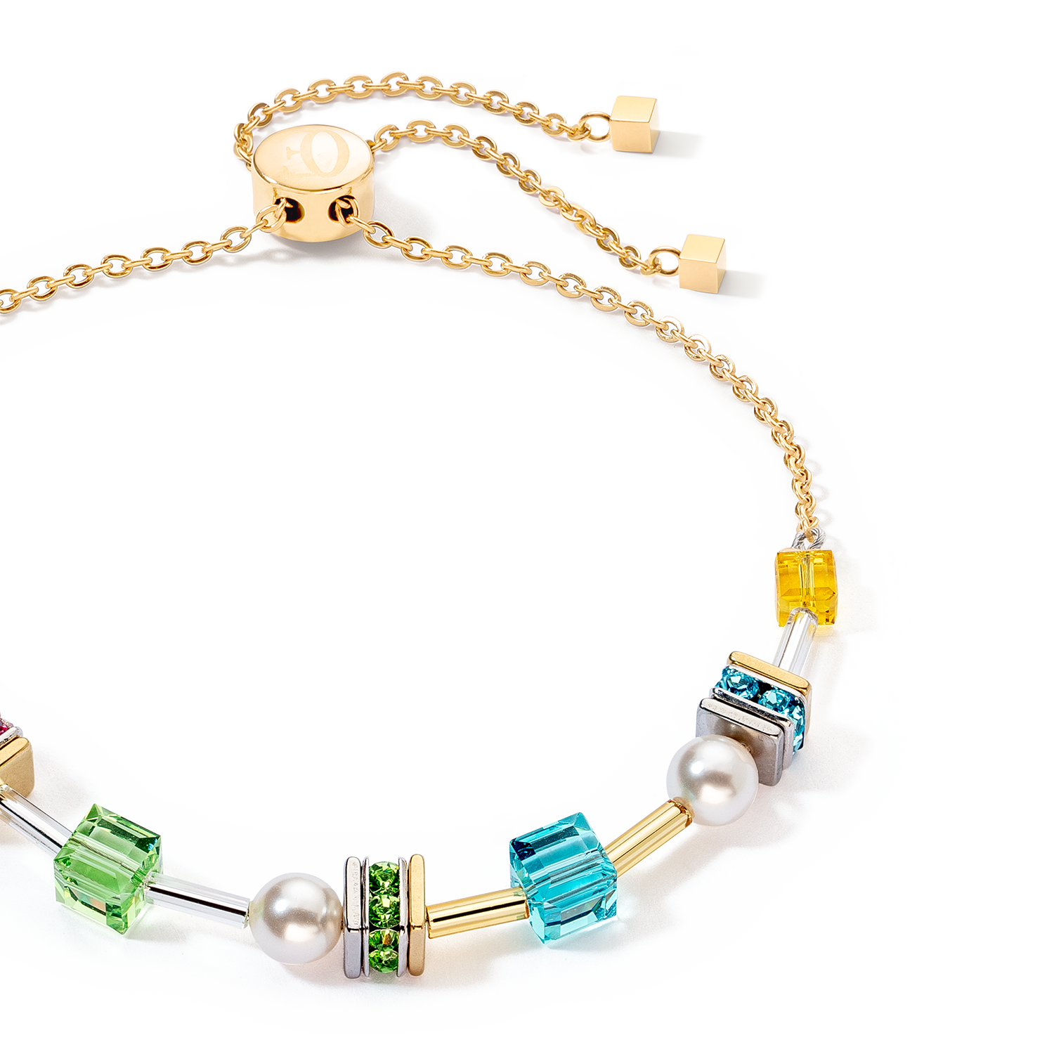 Bracelet Joyful Cubes & Pearls multicolor