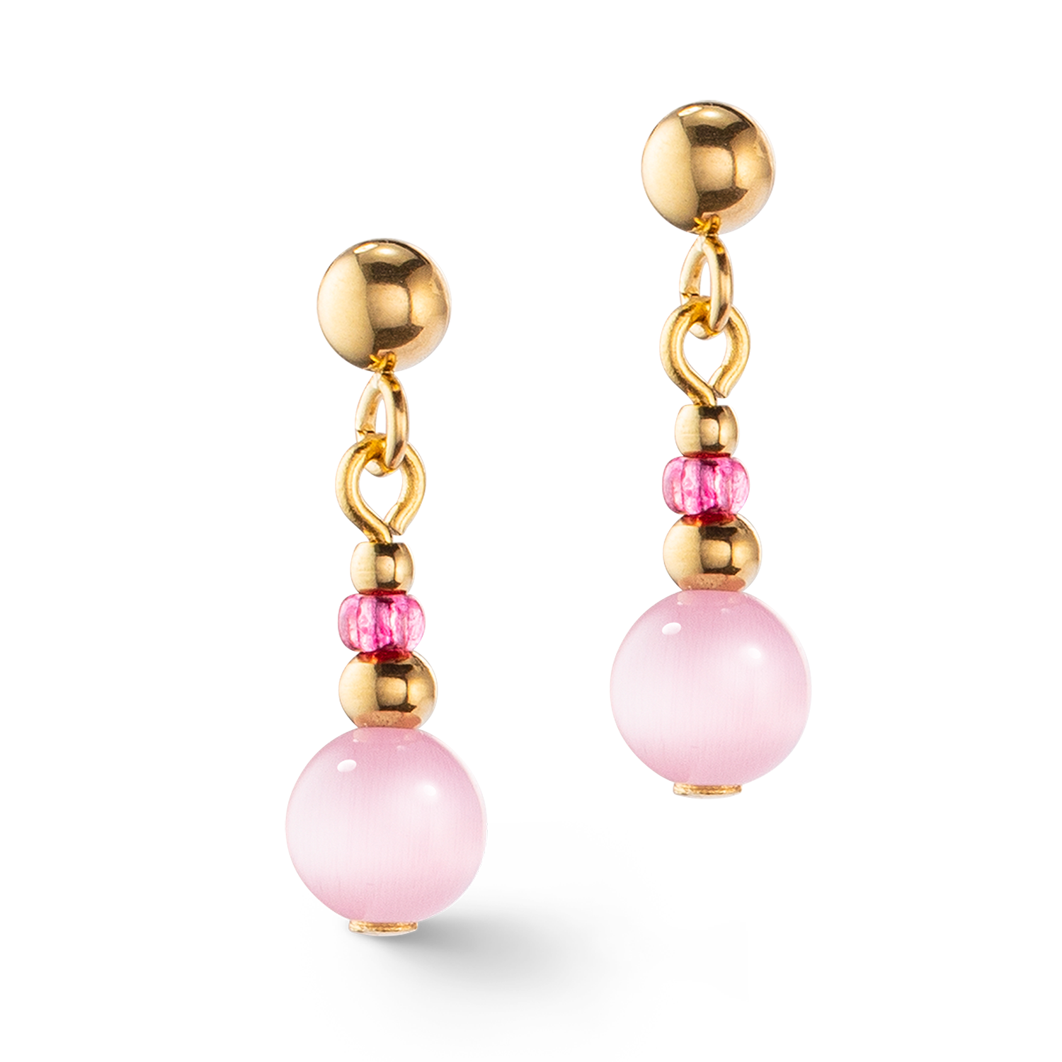 Boucles d'oreilles Candy Spheres pink