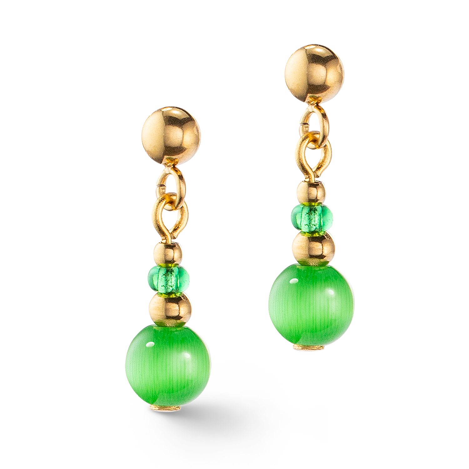 Boucles d'oreilles Candy Spheres vert