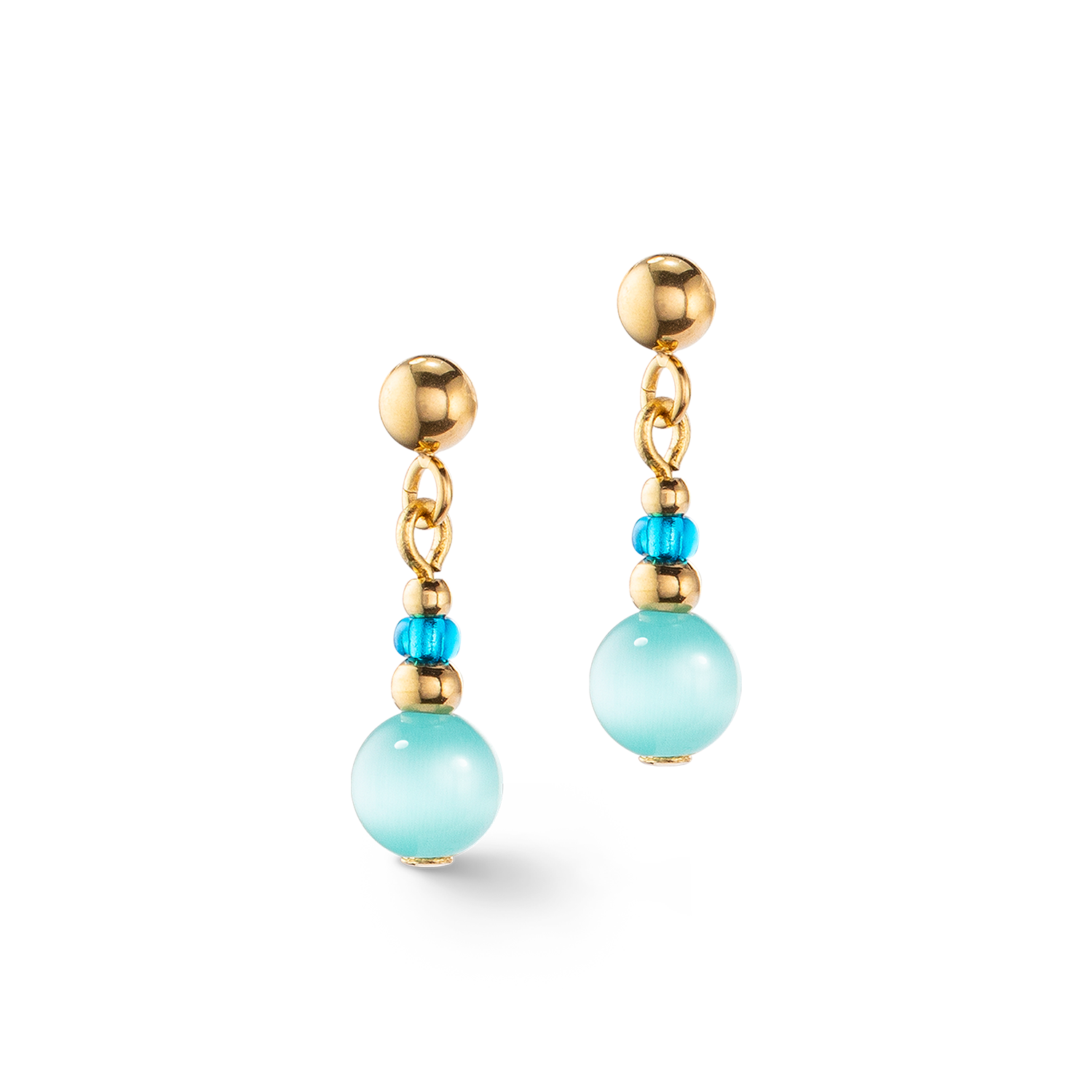 Boucles d'oreilles Candy Spheres turquoise
