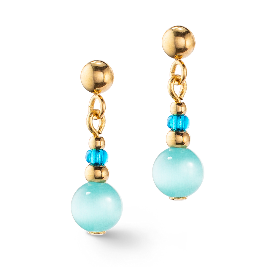 Boucles d'oreilles Candy Spheres turquoise