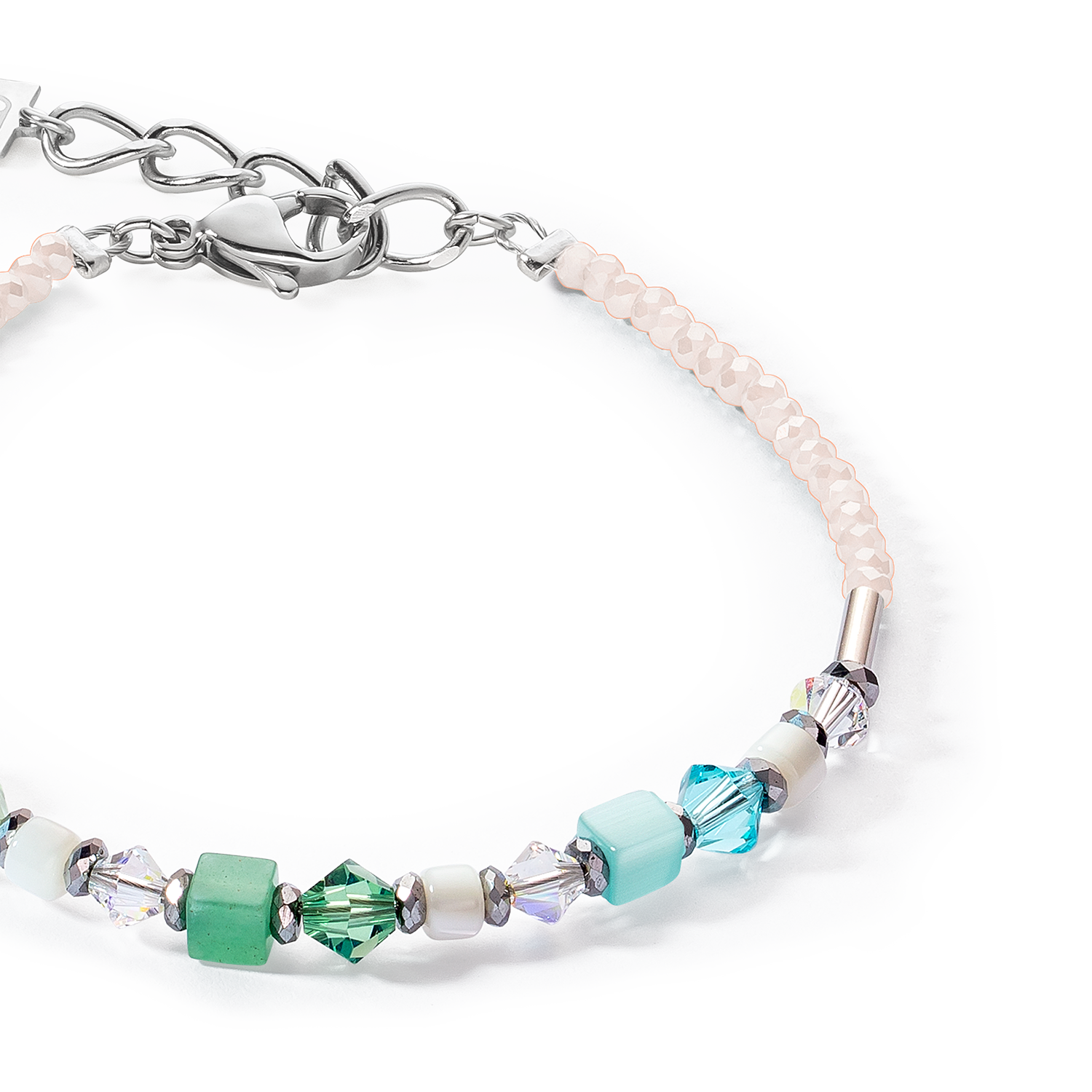 Bracelet Princess Shape Mix vert menthe