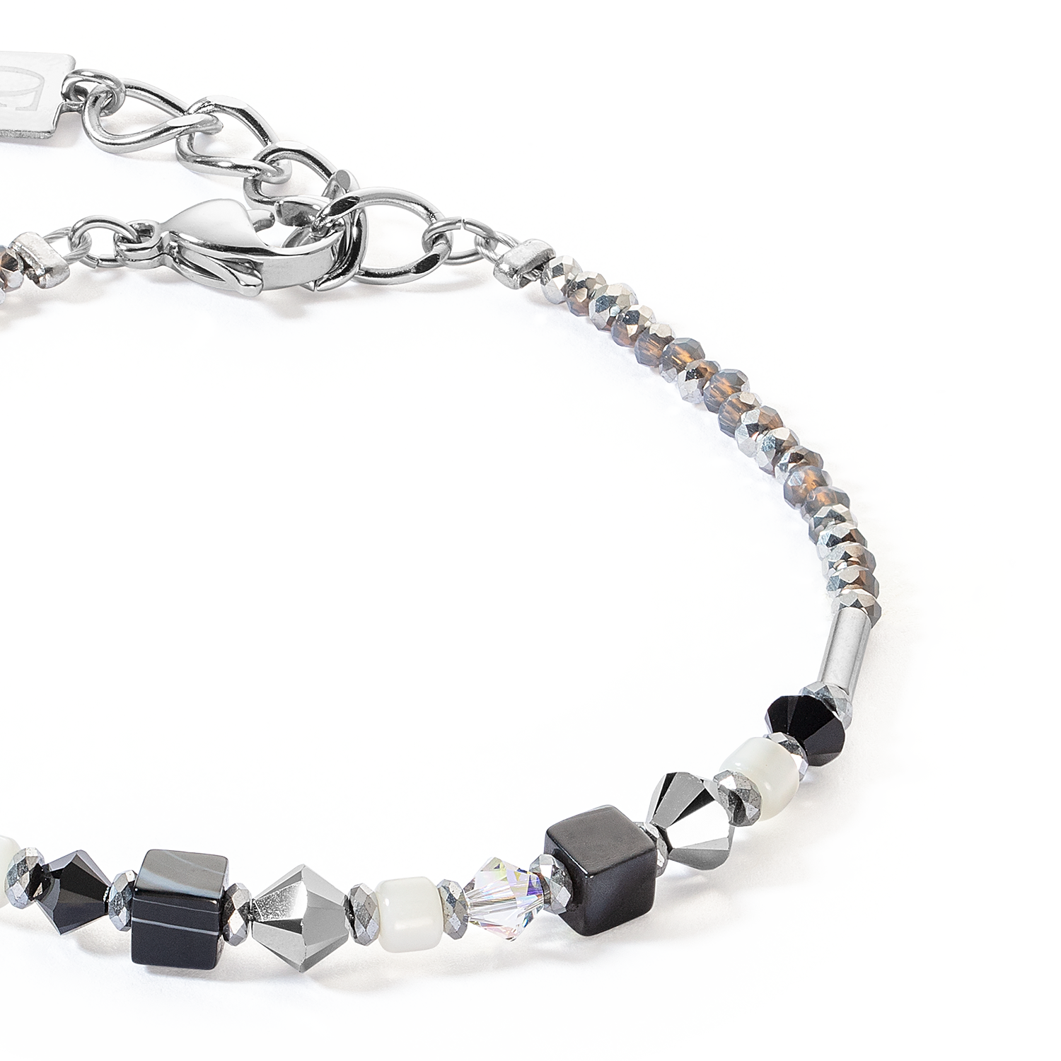 Bracelet Princess Shape Mix noir-blanc