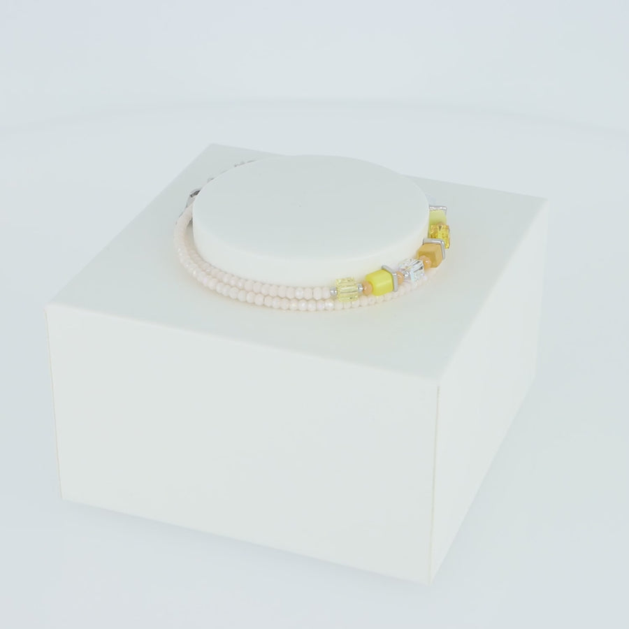 Joyful Colours Wrap bracelet argent jaune