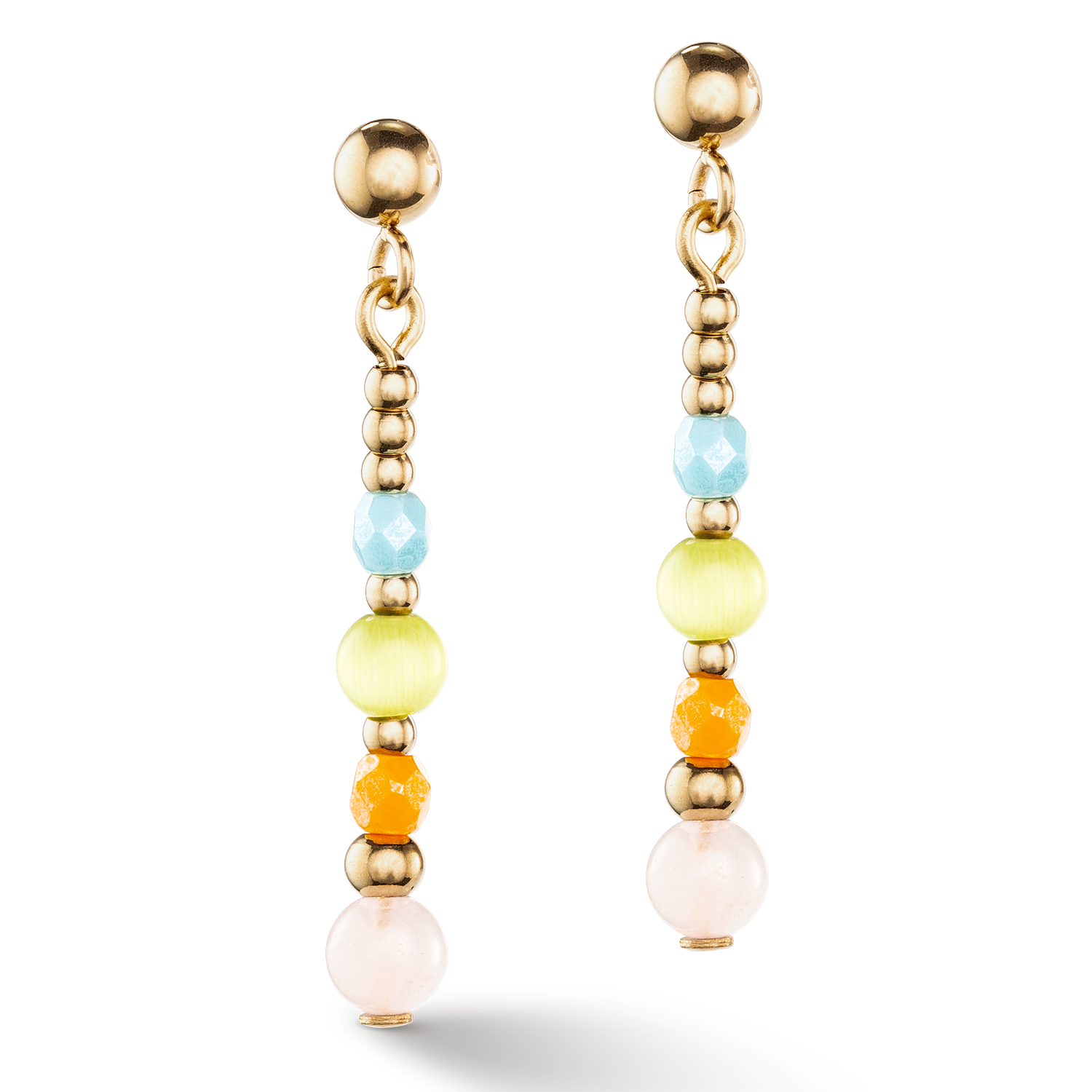 Boucles d'oreilles Princess Spheres multicolore pastel