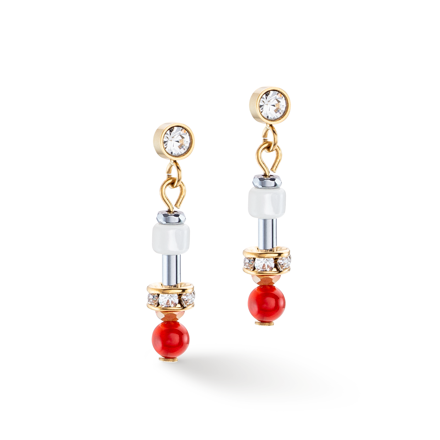 Boucles d'oreilles Princess Spheres Mix orange