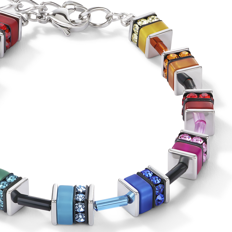 Bracelet GeoCUBE® classique polaris & strass multicolore