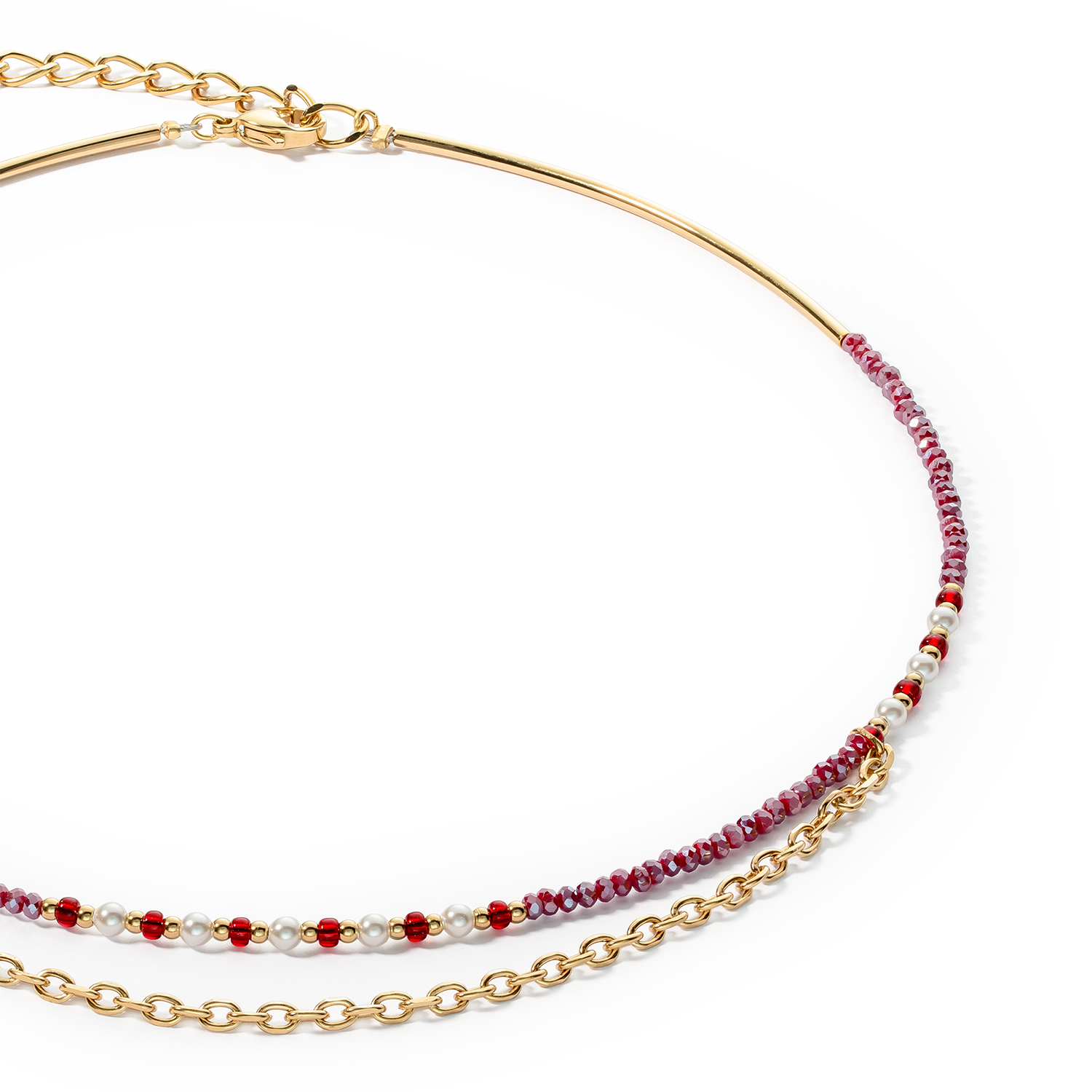 Collier Twinkle Princess or-rouge