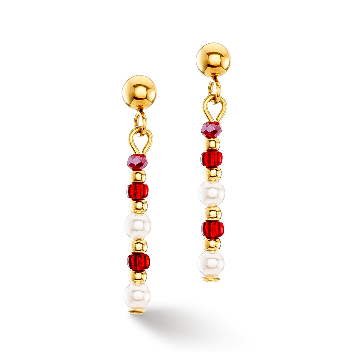 Boucles d'oreilles Twinkle Princess or-rouge