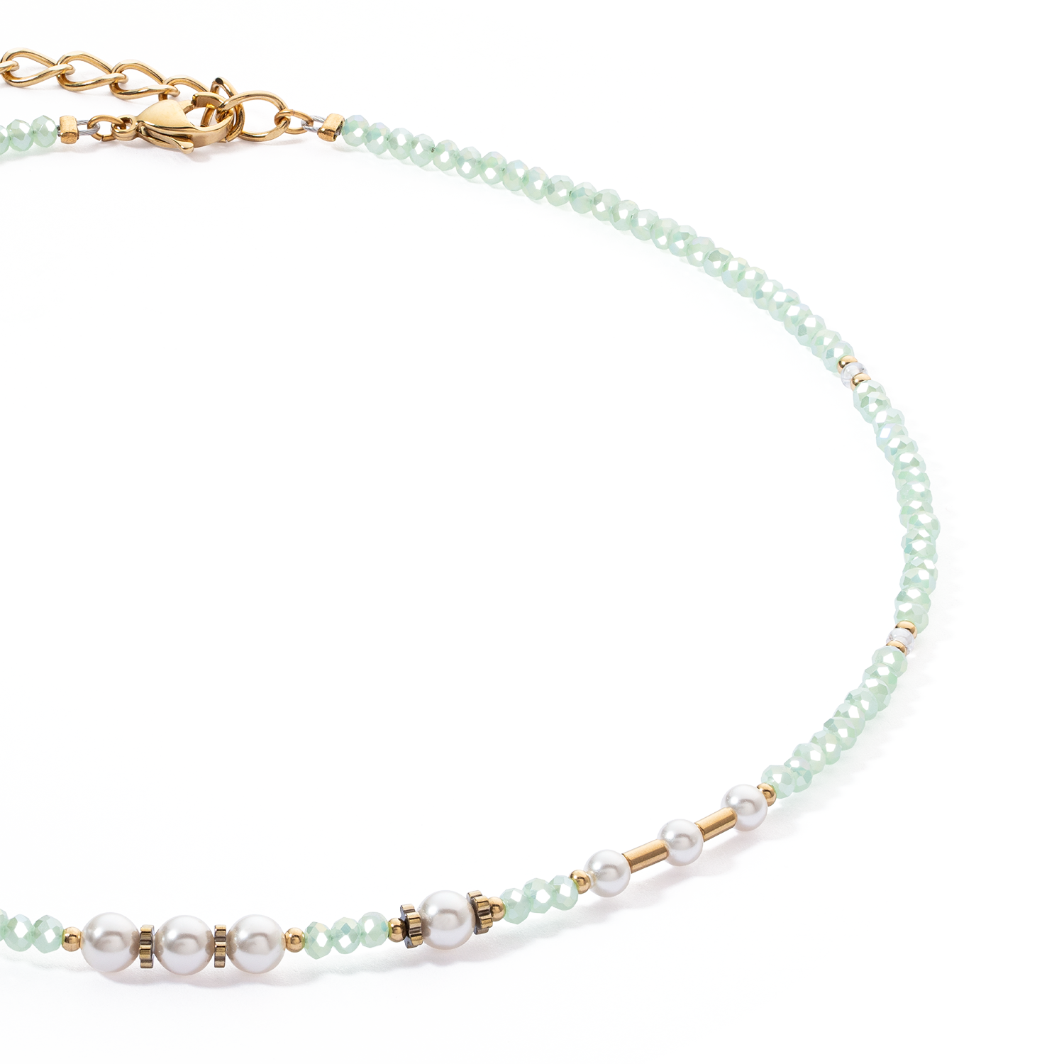 Collier Little Twinkle Pearl Mix vert clair