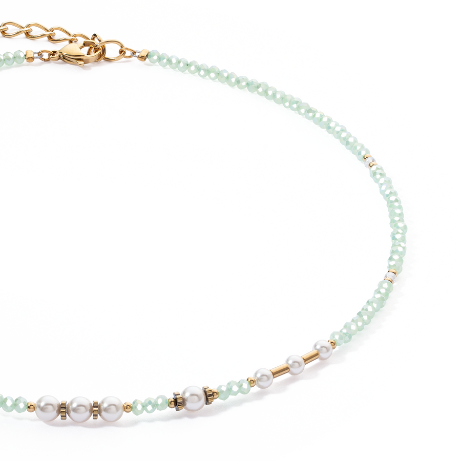 Collier Little Twinkle Pearl Mix vert clair