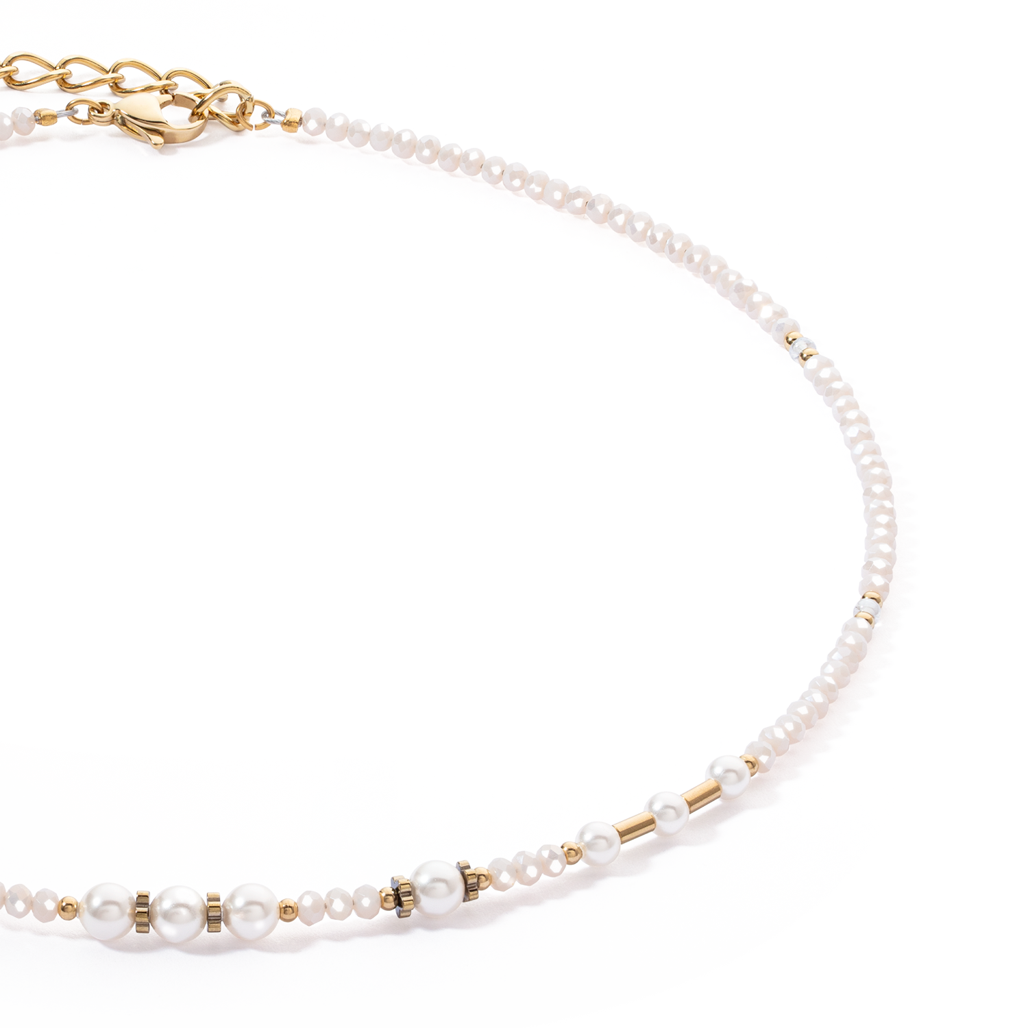 Collier Little Twinkle Pearl Mix blanc