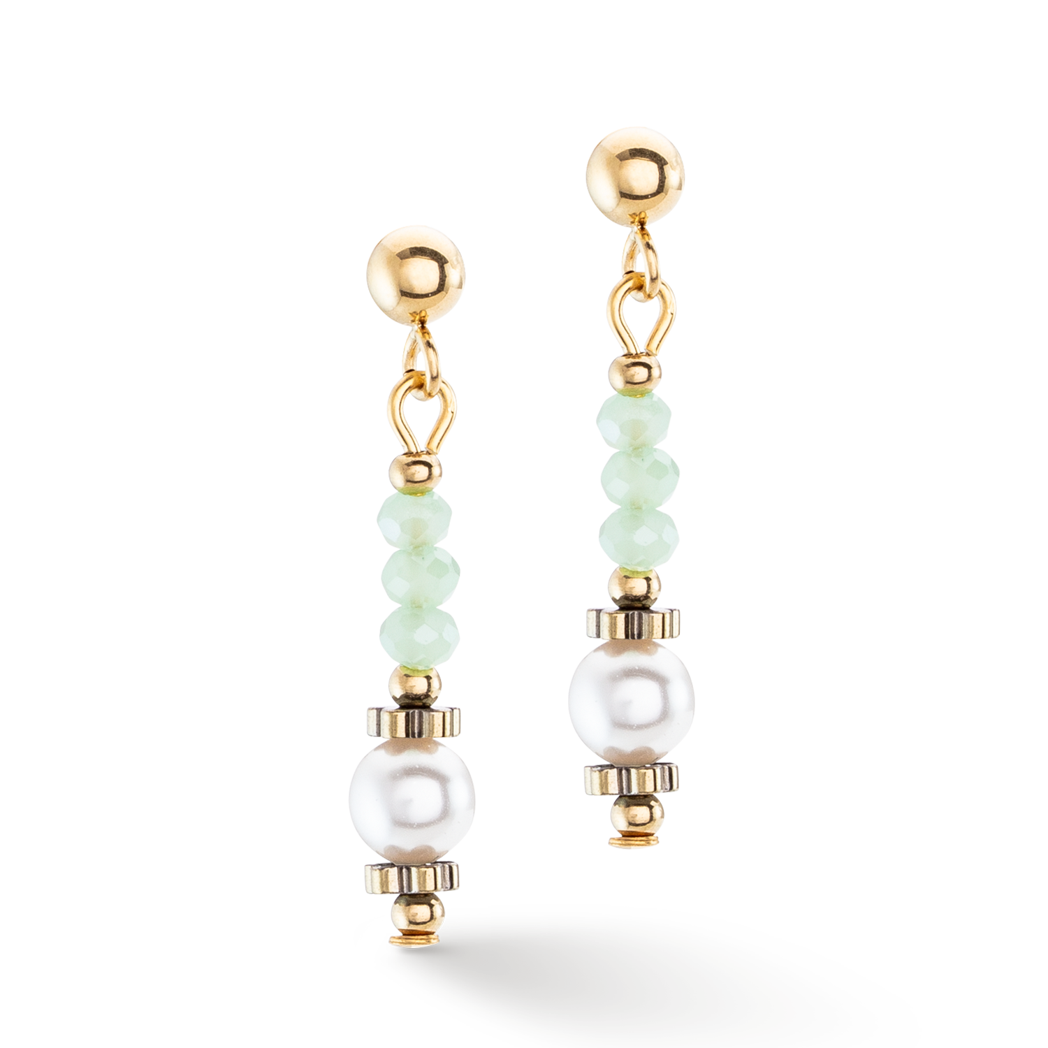 Boucles d'oreilles Little Twinkle Pearl Mix vert clair