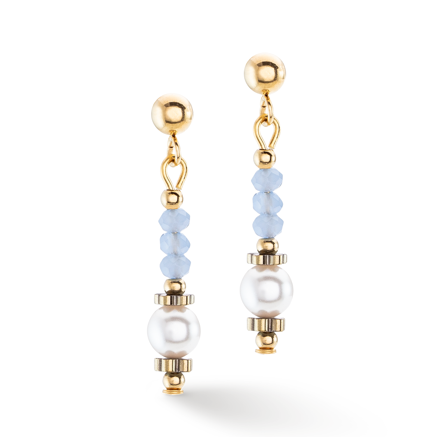 Boucles d'oreilles Little Twinkle Pearl Mix bleu clair