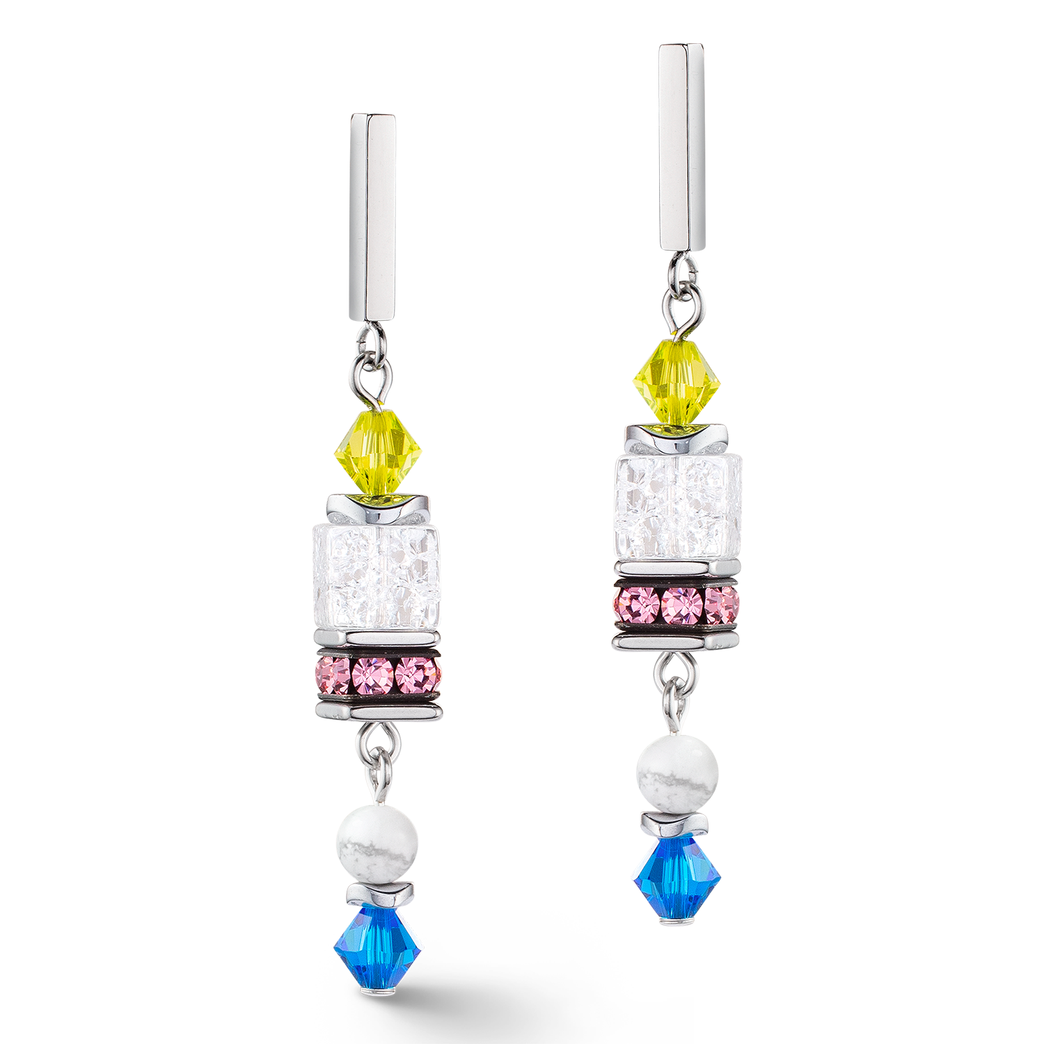 Boucles d'oreilles Summer Dream multicolore pastel