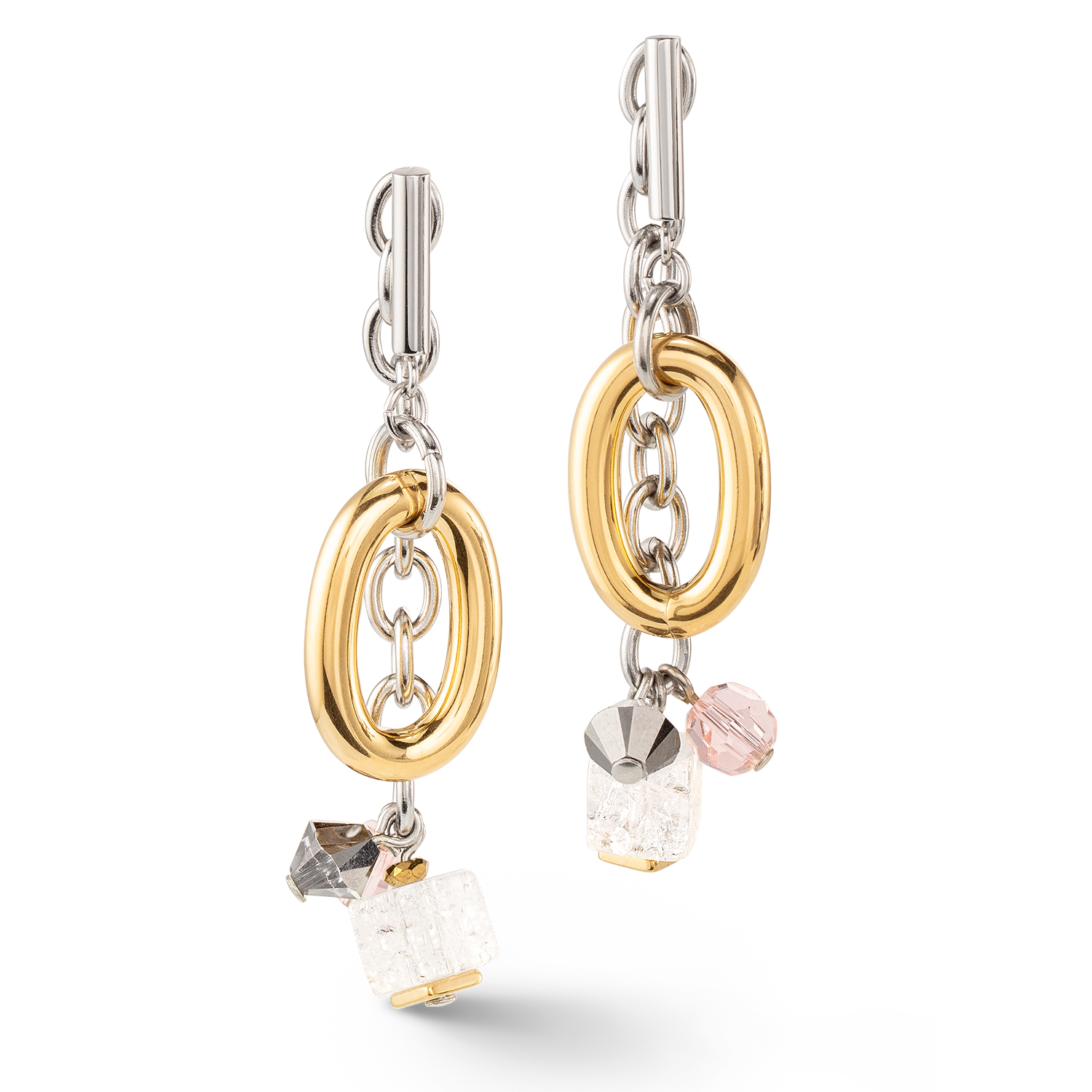 Boucles d'oreilles Neptunes Treasure bicolore