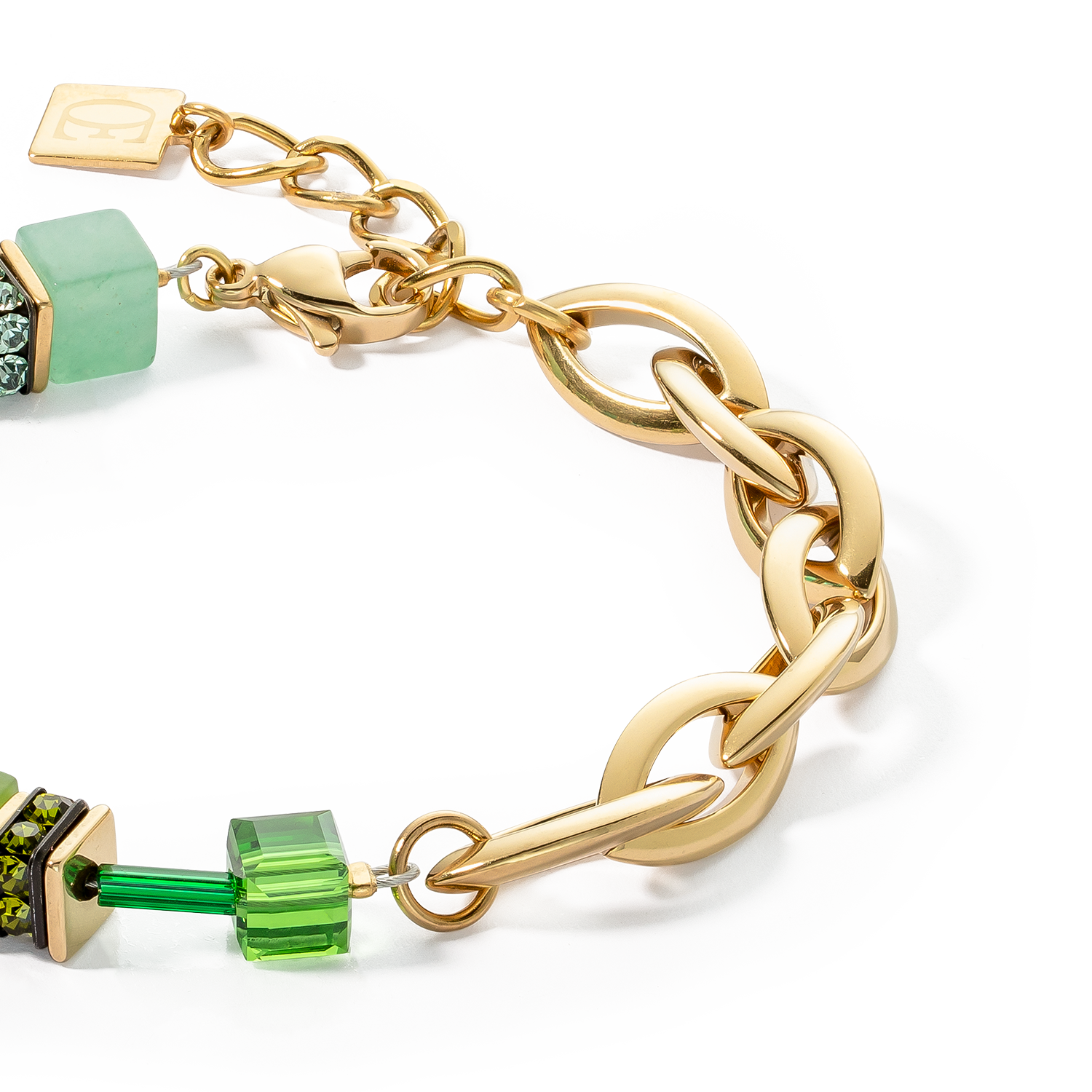 Bracelet GeoCUBE® Festive Layer or-vert