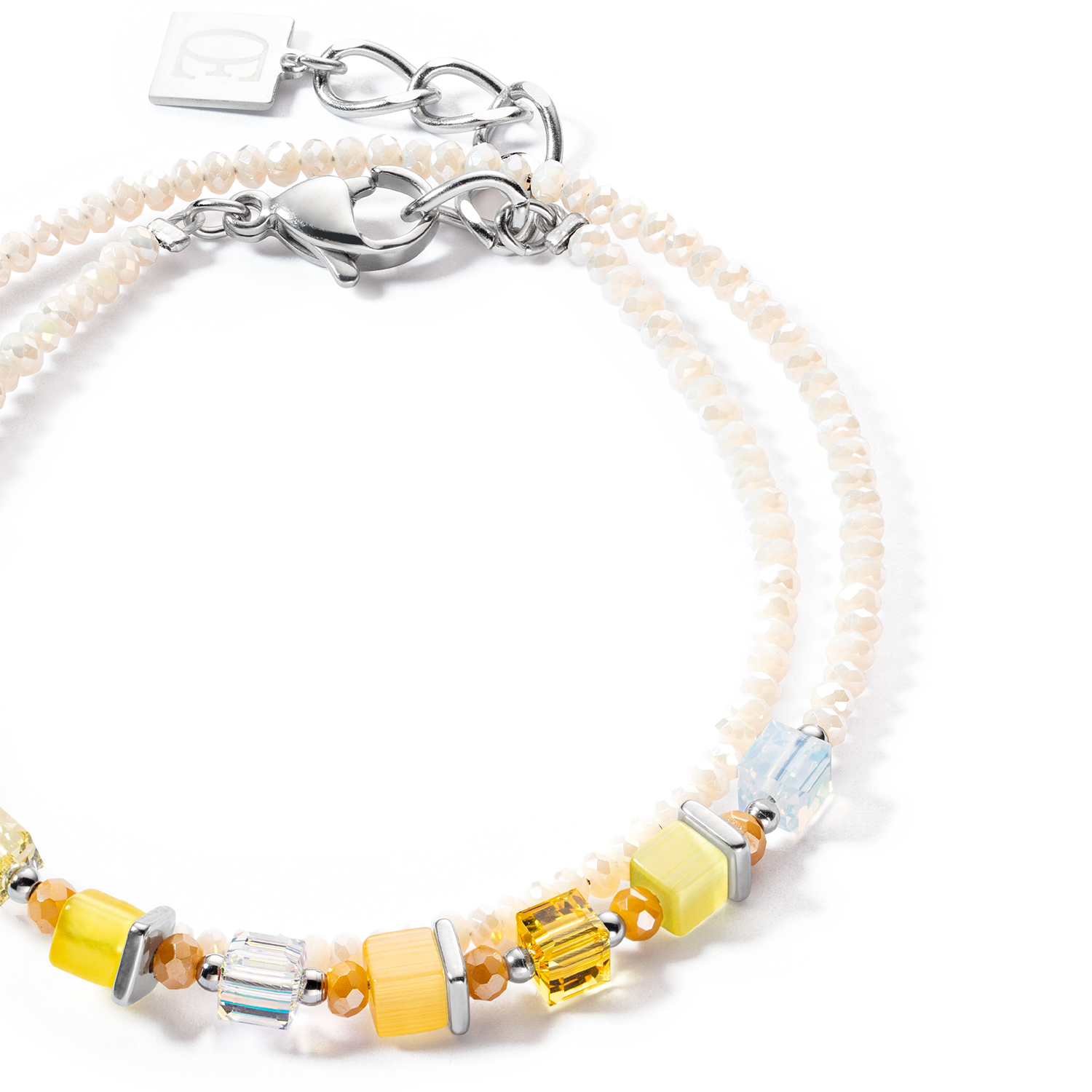 Joyful Colours Wrap bracelet argent jaune