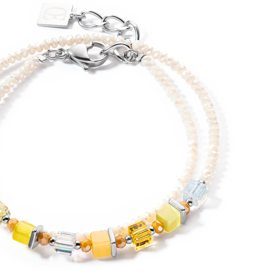 Joyful Colours Wrap bracelet argent jaune