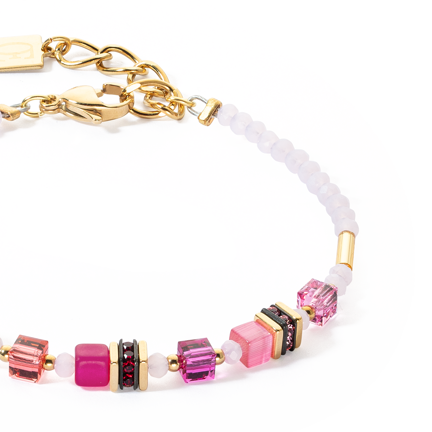 Bracelet Mini Cubes Magenta