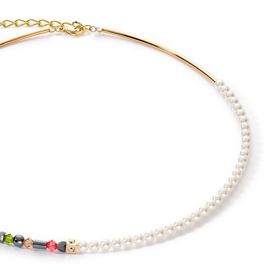 Collier Princess pearls Asymétrie Indian Summer