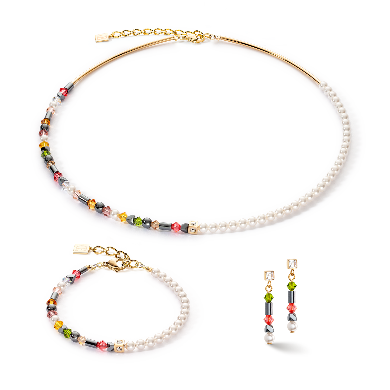 Collier Princess pearls Asymétrie Indian Summer