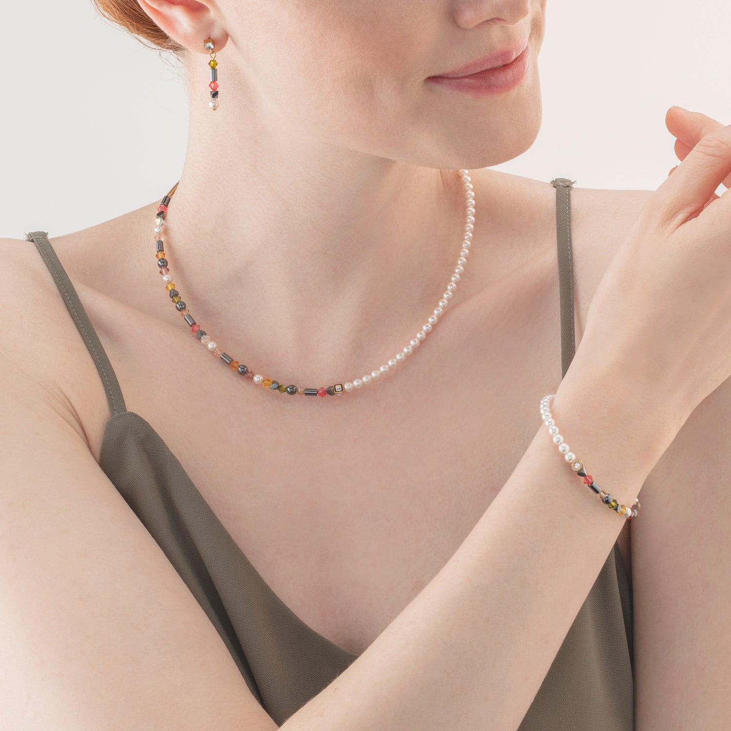 Collier Princess pearls Asymétrie Indian Summer