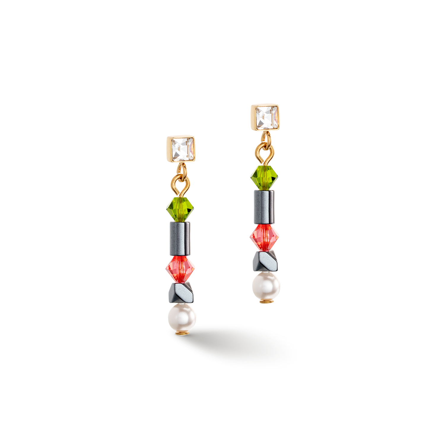 Boucles d'oreilles Princess pearls Asymétrie Indian Summer