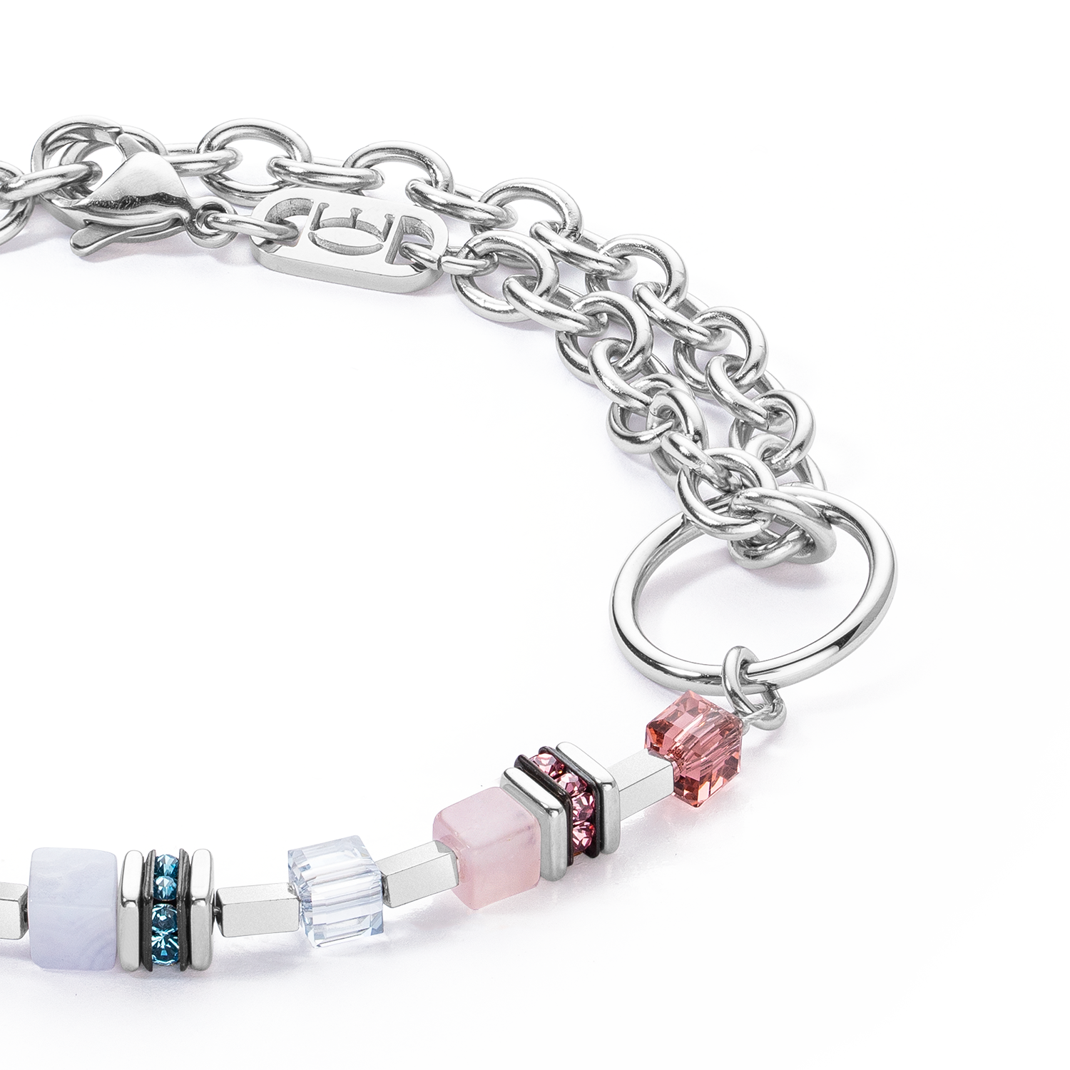 Bracelet GeoCUBE® Fusion Charm argent-pastel