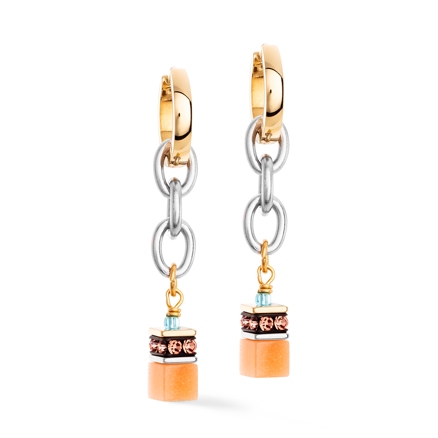 Créole GeoCUBE® Iconic Fusion Chain aqua-apricot