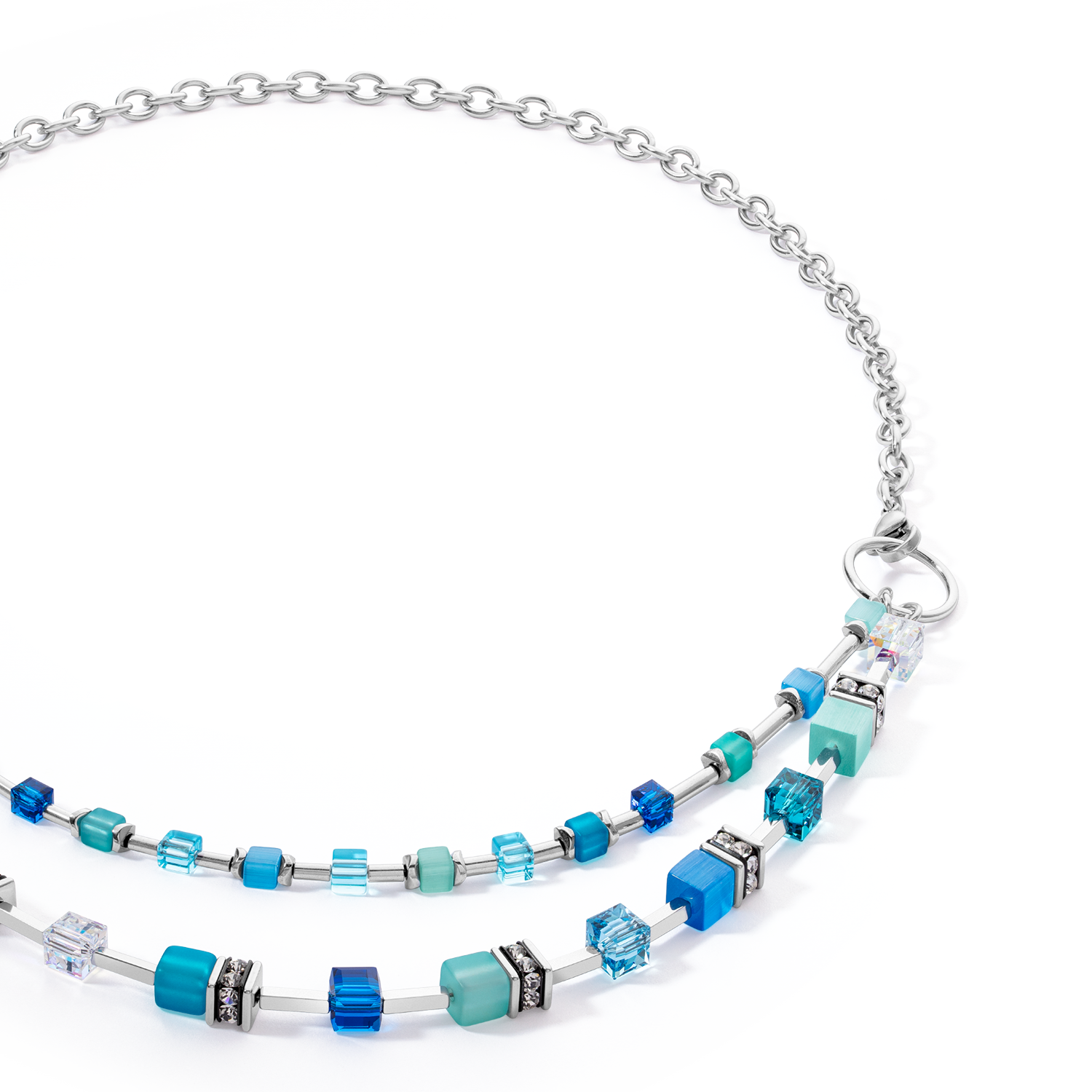 Collier GeoCUBE® Iconic Layer Chain Ocean Vibes