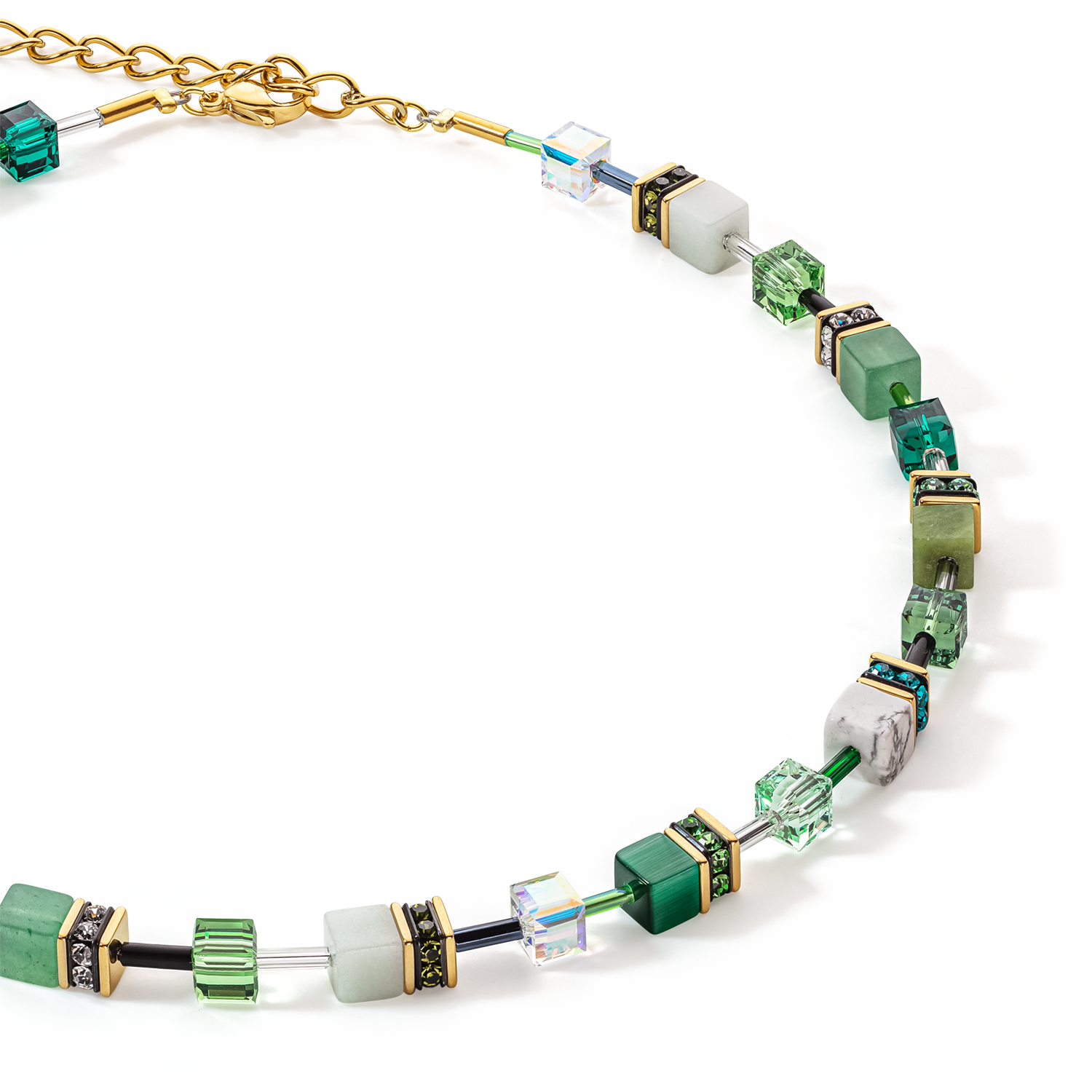 Collier GeoCUBE® Iconic Precious vert