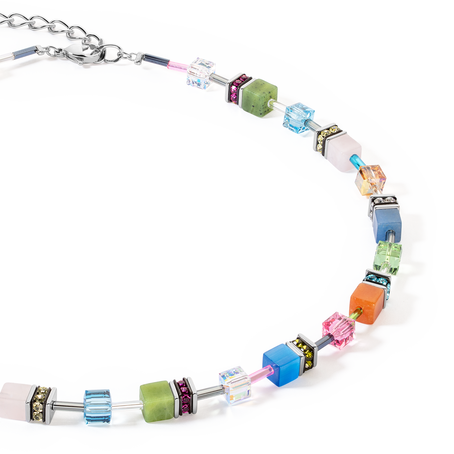 Collier GeoCUBE® Iconic Precious multicolour boho