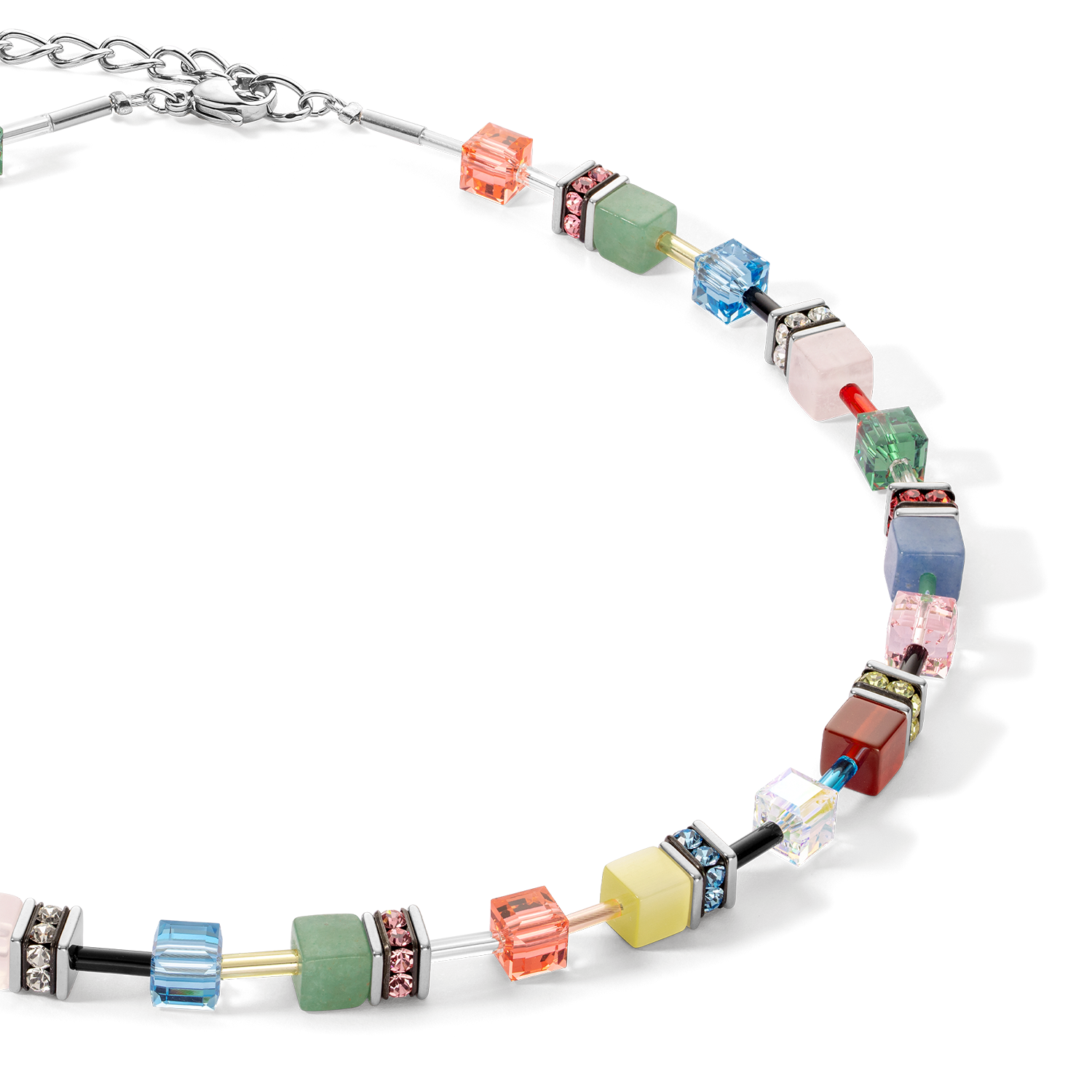 Collier GeoCUBE® Iconic Precious Multicolour Delight