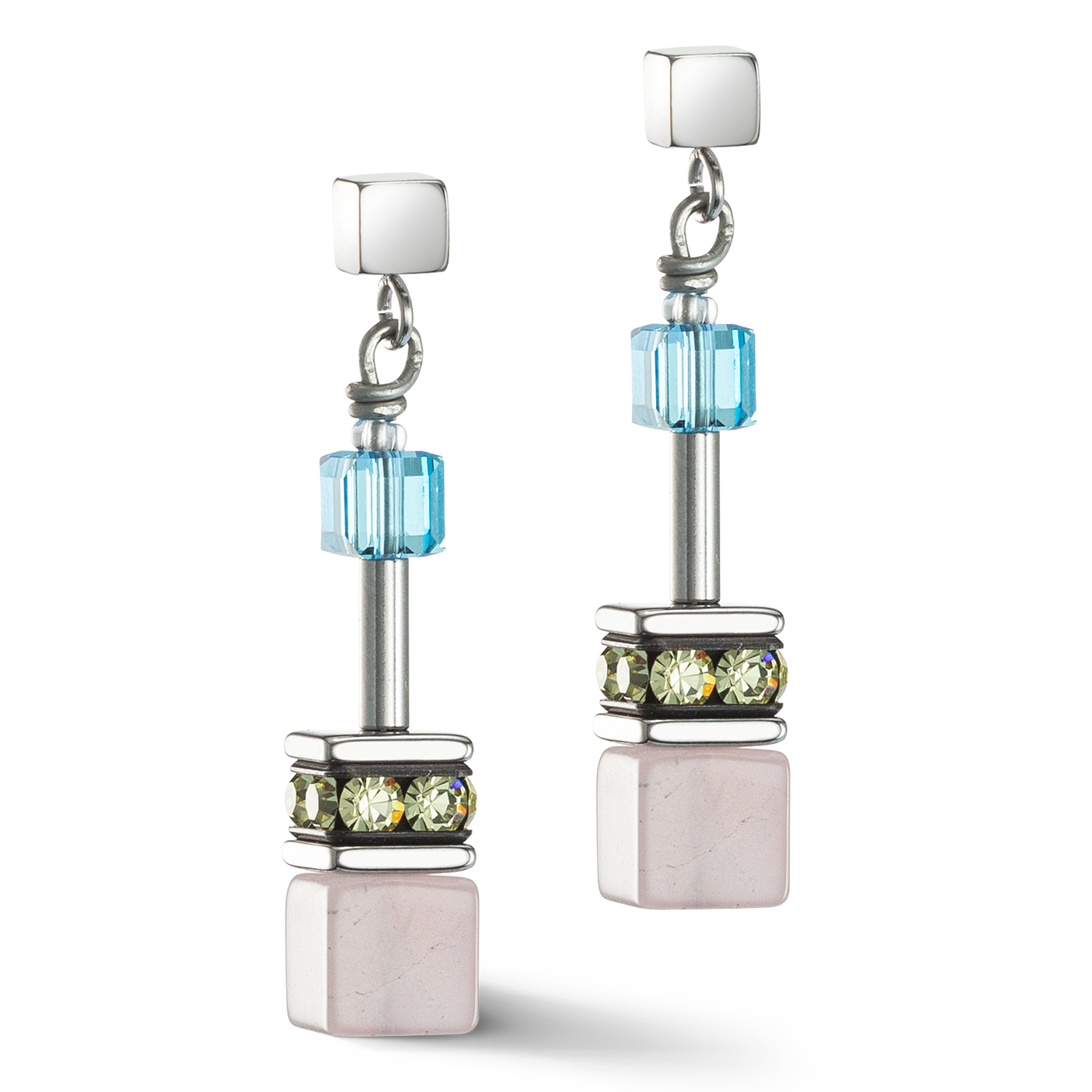 Boucles d'oreille GeoCUBE® Iconic Precious multicolour boho