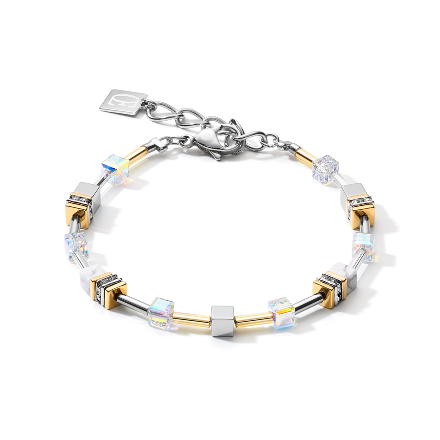 Bracelet GeoCUBE® Multitask 4-in-1 or-argent