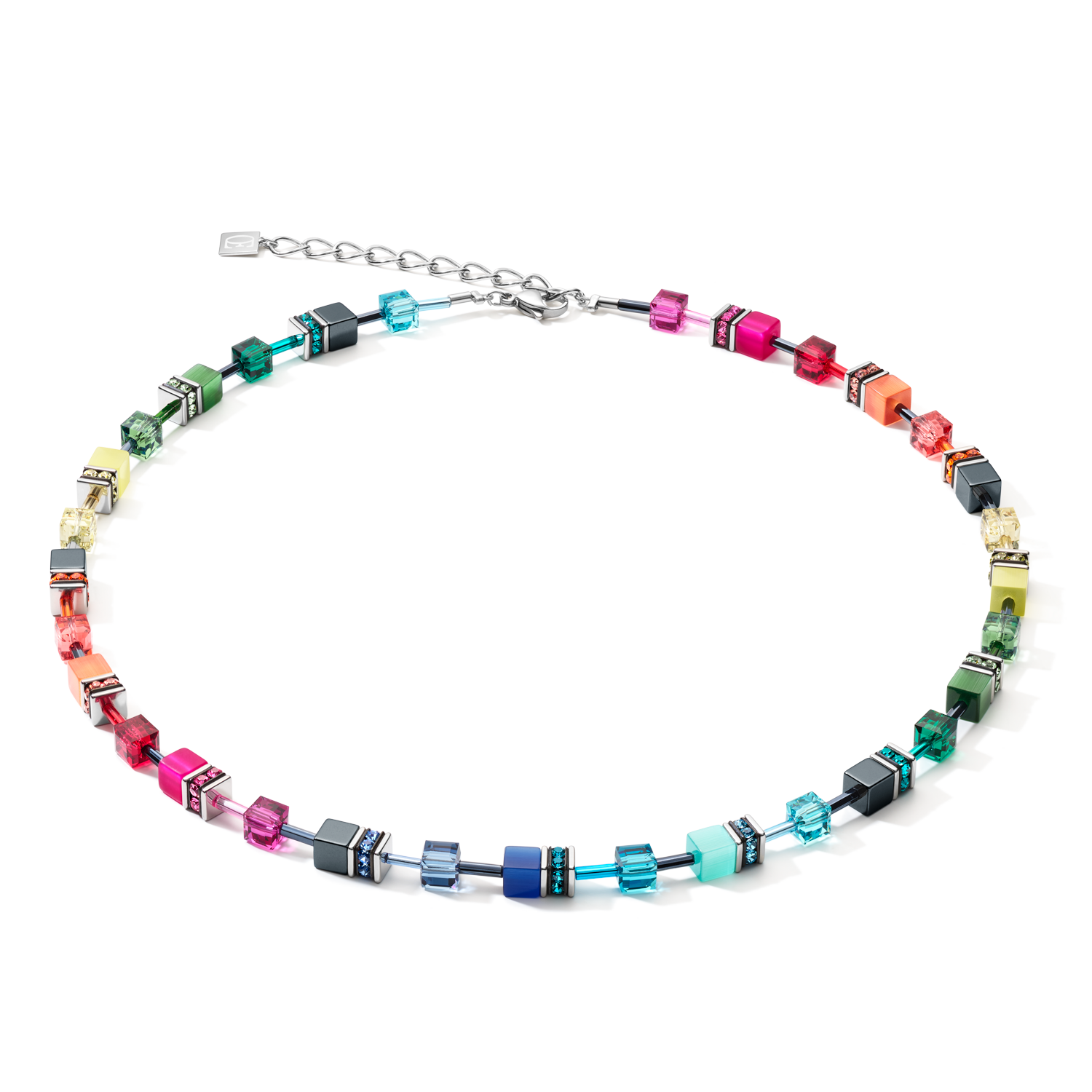 Collier GeoCUBE® medium multicolore rainbow