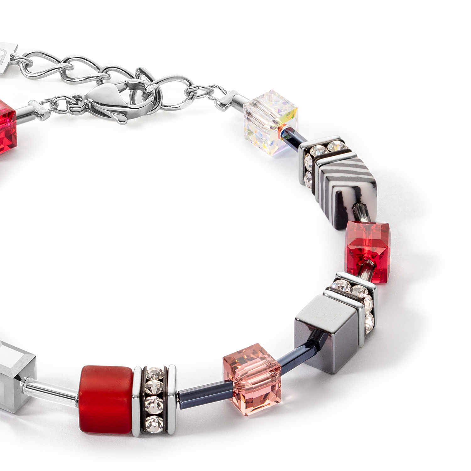 Bracelet GeoCUBE® Iconic 50 cm rouge