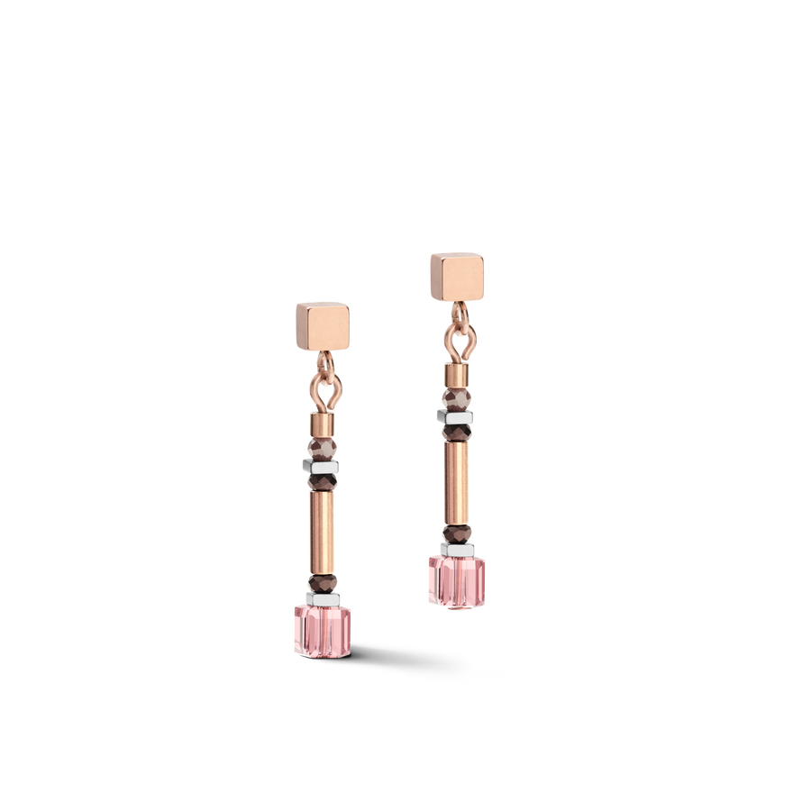 Boucles d'oreille GeoCUBE® shades of pink-lilac