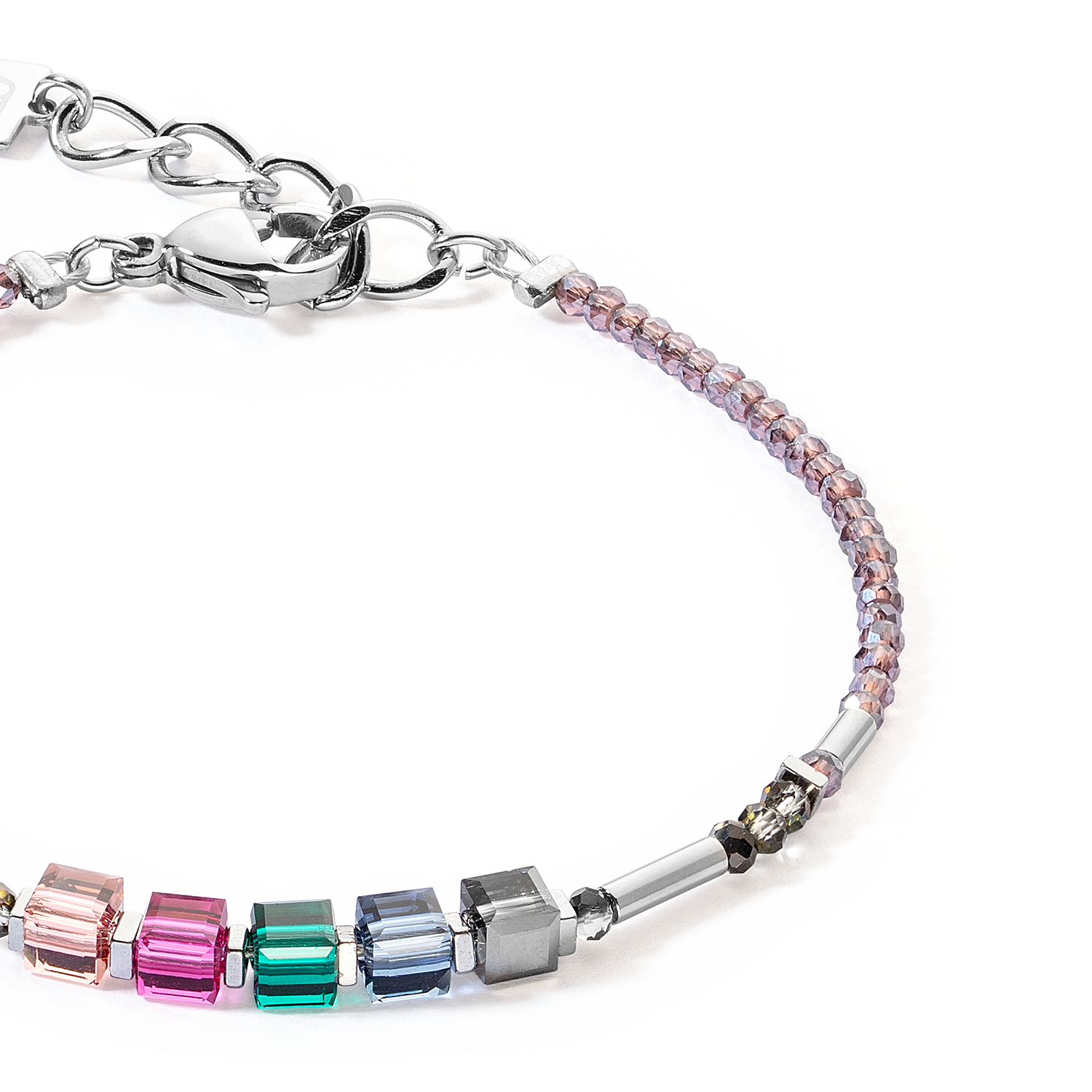 Bracelet Cube Story Minimalistic Sparkling Multicolour Art Nouveau