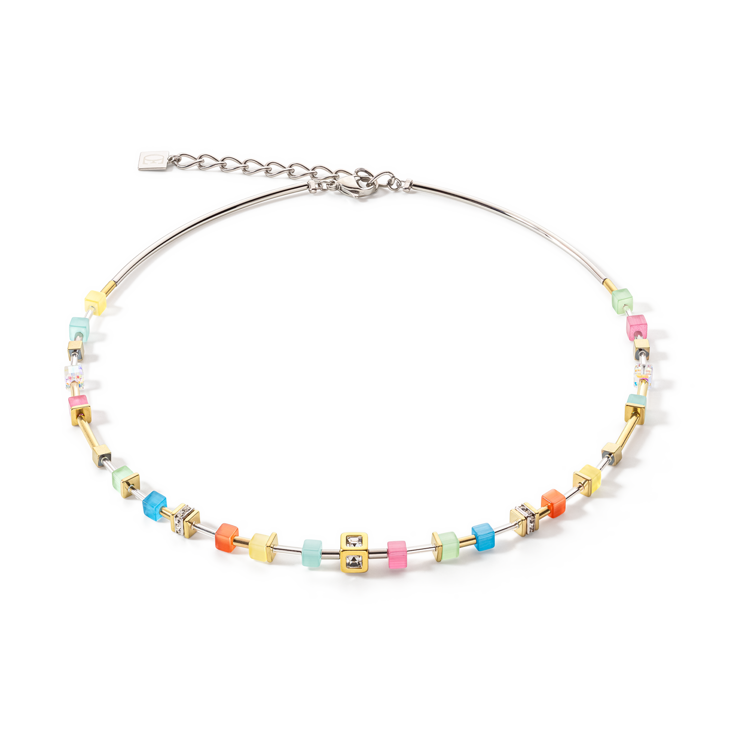 Collier Cube Story Delicate multicolor spring