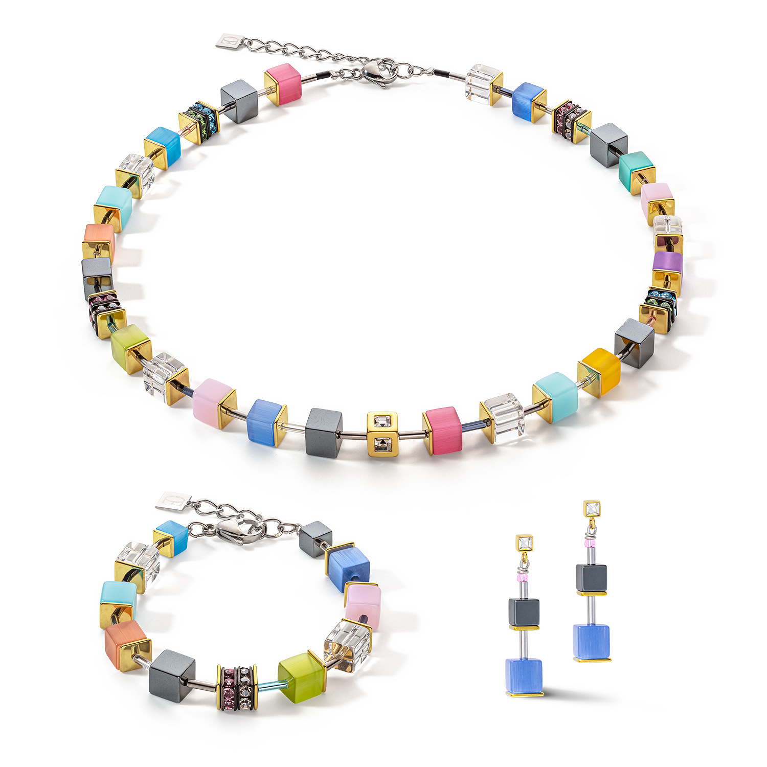 Collier Cube Story Statement multicolor spring
