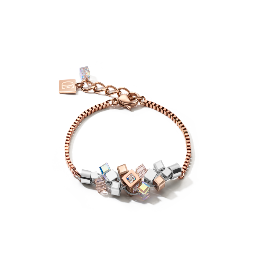 Bracelet GeoCUBE® cluster or rose