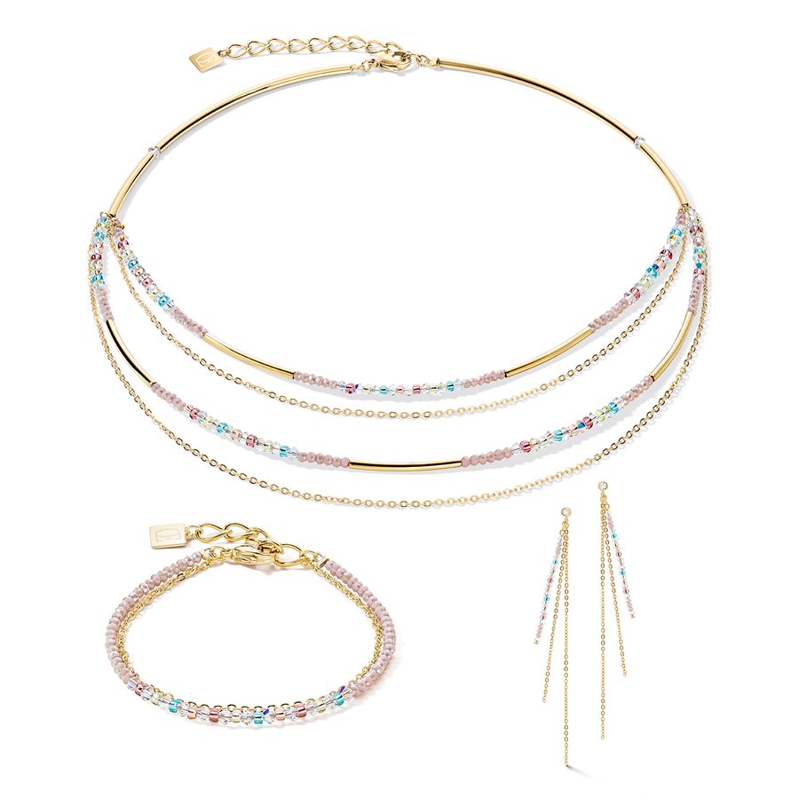 Collier Waterfall Delicate or multicolor pastell romantic