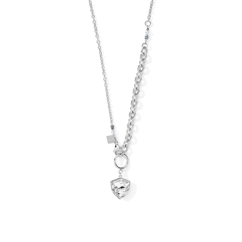 Collier Magic crystal & chunky chain cristal