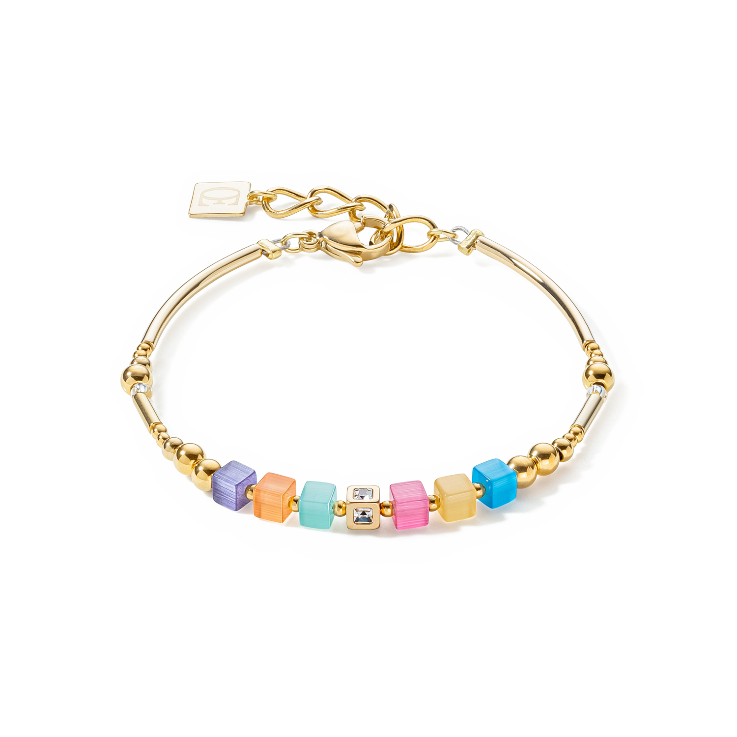 Bracelet Brilliant Square Layer or multicolour spring