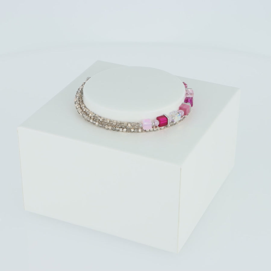 Joyful Colours Wrap bracelet argent rose
