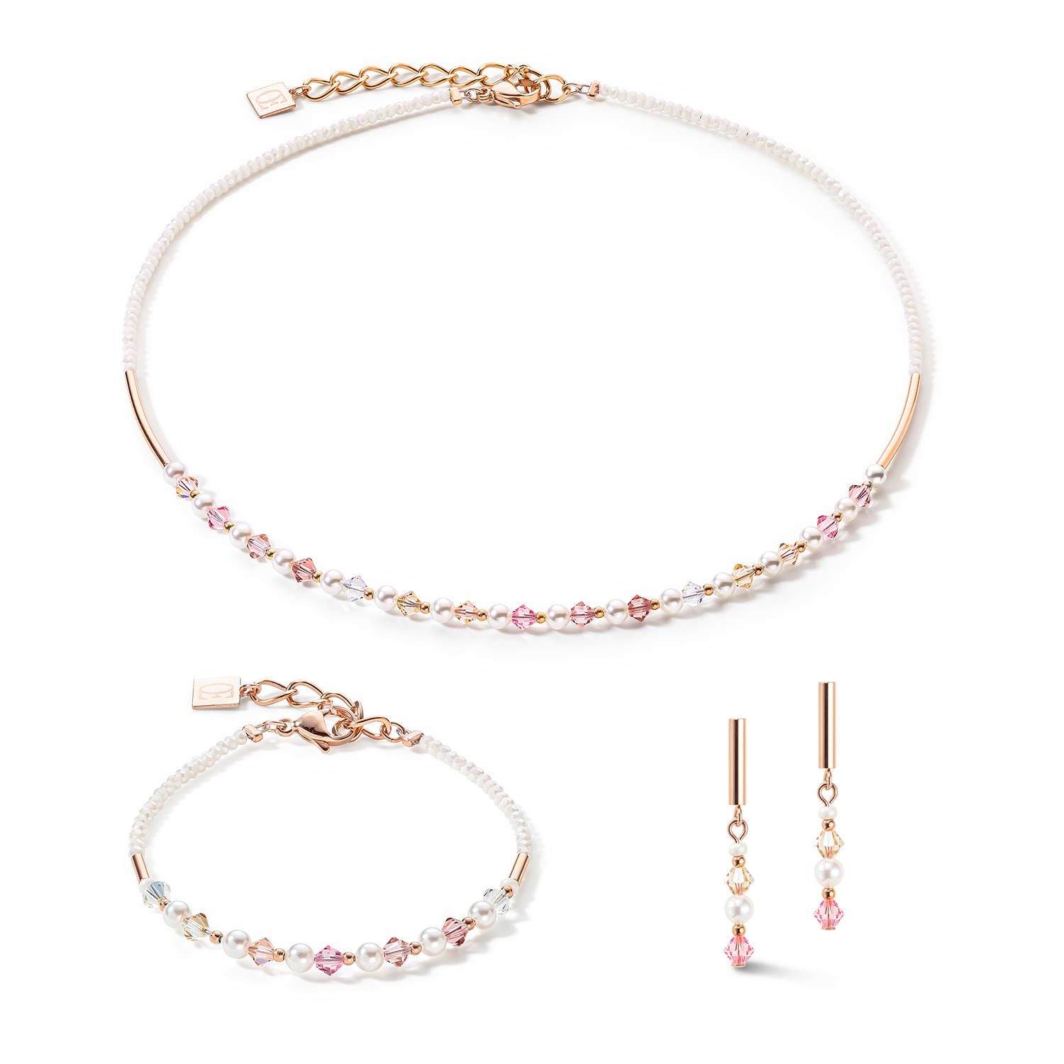Bracelet Princess Pearls or rose rose clair