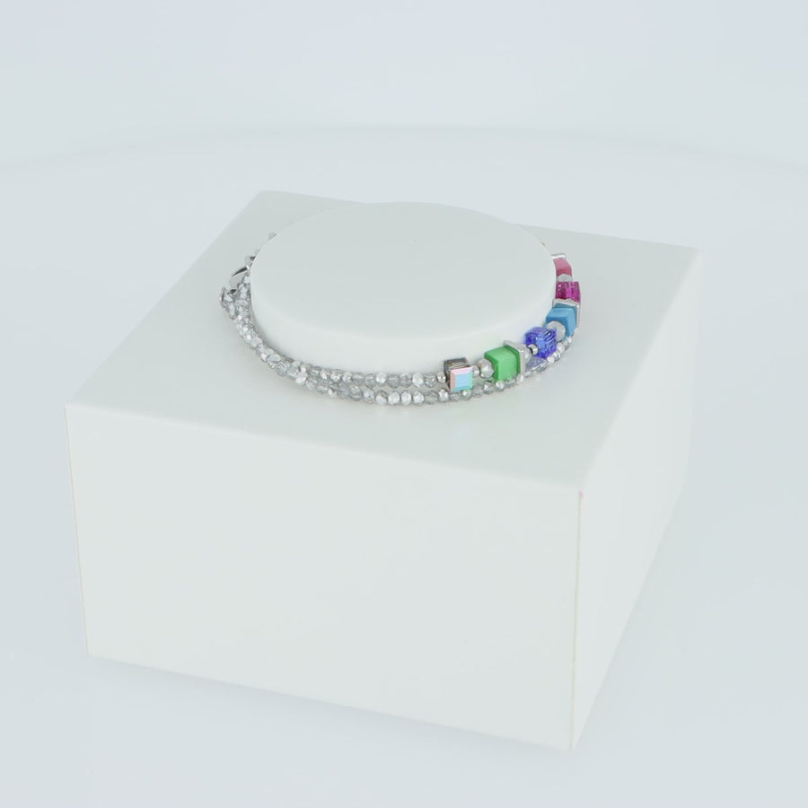 Joyful Colours Wrap bracelet argent rainbow