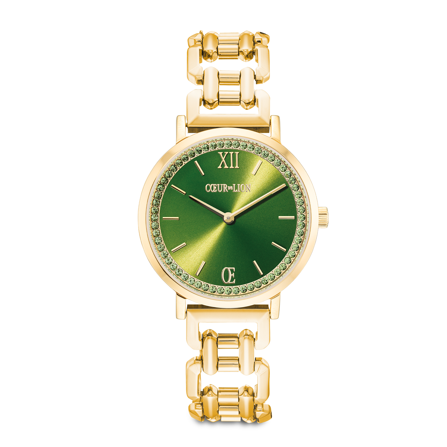 Montre Ronde Sparkling Fabulous Green Statement Or